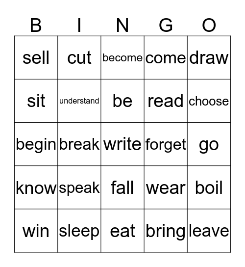 WSE Bingo Card