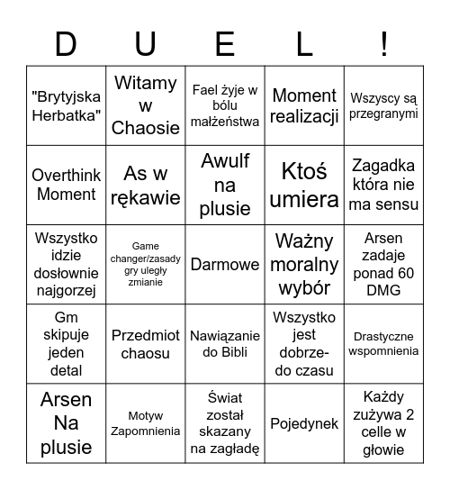 Sesja S2 E3 Bingo Card