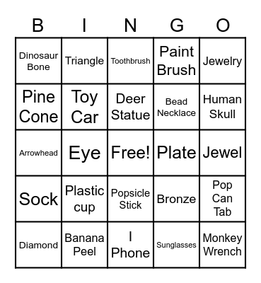 Artifact Bingo Card