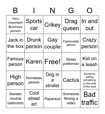 LA BINGO Card