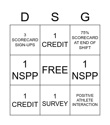 FRONT END BINGO Card