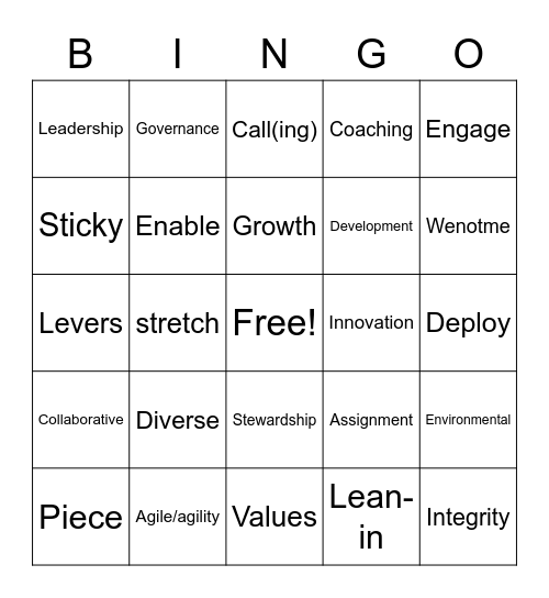 Arrow Bingo Day 3 Bingo Card