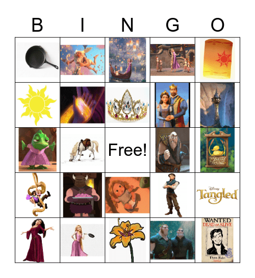 TANGLED Bingo Card