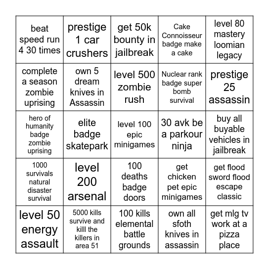 Loomian legacy bingo. Bingo Card