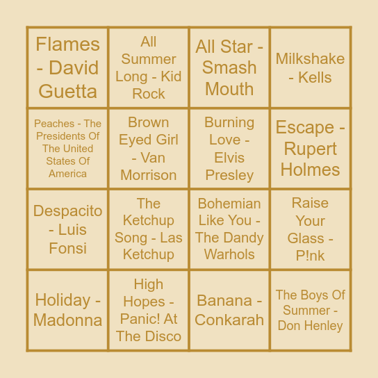 THE BBQ EDITION Bingo Card