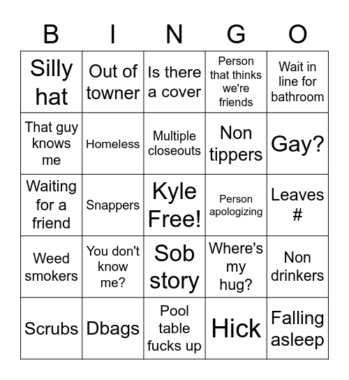 Bears Bingo Card