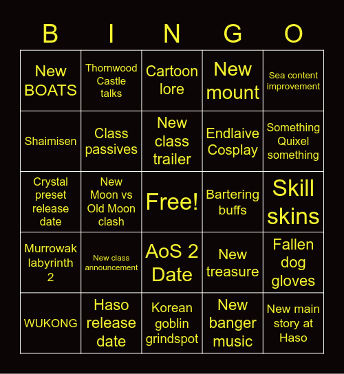 CALPHEON BALL 2022 PART 2 BINGO Card