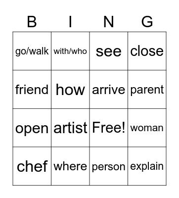 Xhosa people class Bingo Card