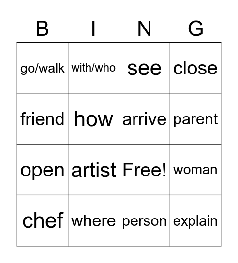 Xhosa people class Bingo Card