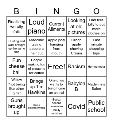 Missouri 🦌 Bingo Card