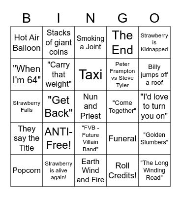 Sgt Pepper's Lonely Heart's Club Band - Round 3 Bingo Card