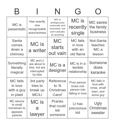 Xmas Bingo Card