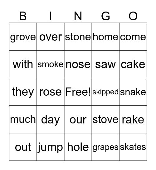 Rose's Birthday Bingo Card