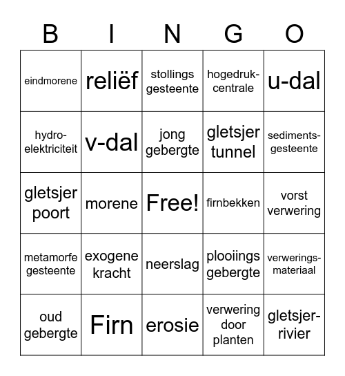 §1 en 2 Bingo Card