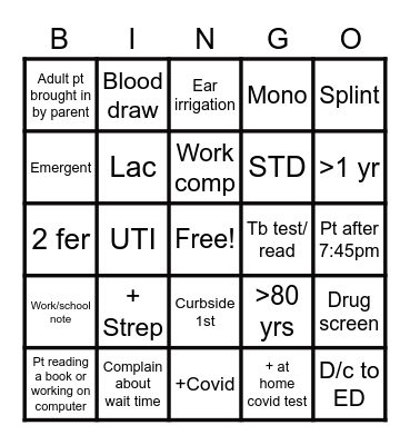 Part 2 BICC Bingo Card