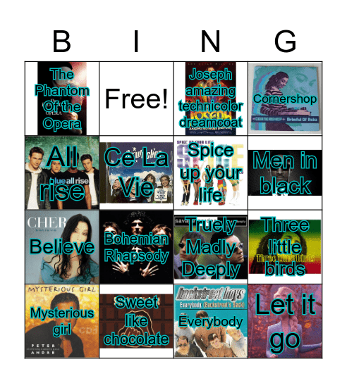 Marrianna's Bingo Card