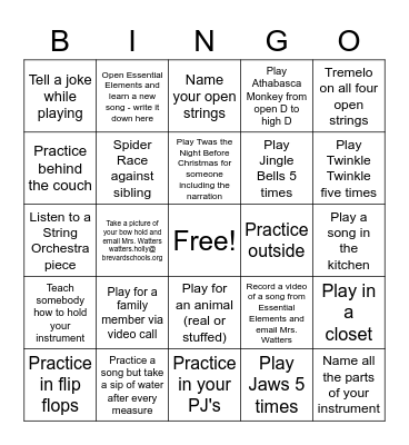Thanksgiving Practice Card Bingo Card