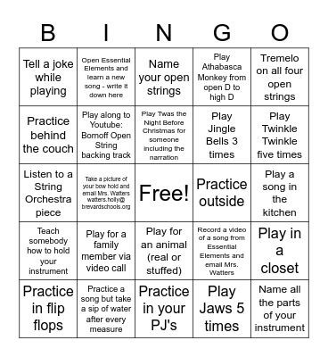Thanksgiving Practice Card Bingo Card