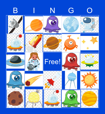 Space Bingo! Bingo Card