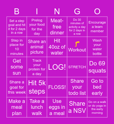 Dr Orchid Bingo Card