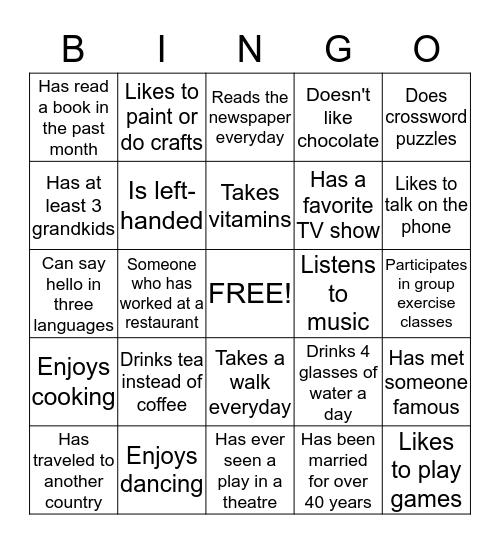 Boost Your Brainpower  Bingo Card