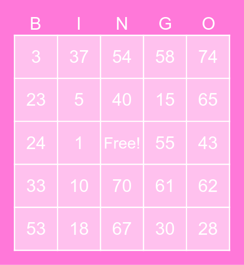 YSABELLA ABLAY Bingo Card