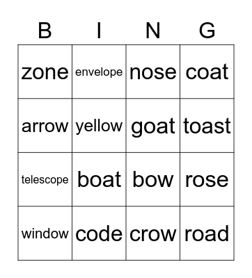 Bingo Card