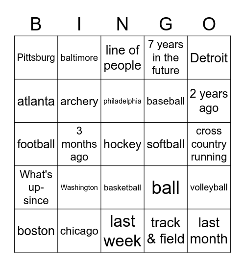Unit 14b Bingo Card