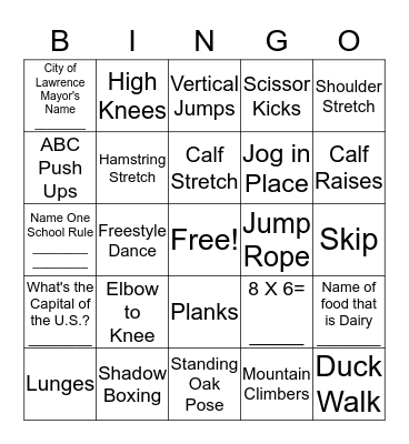 Spark Academy Bingo Challenge Bingo Card