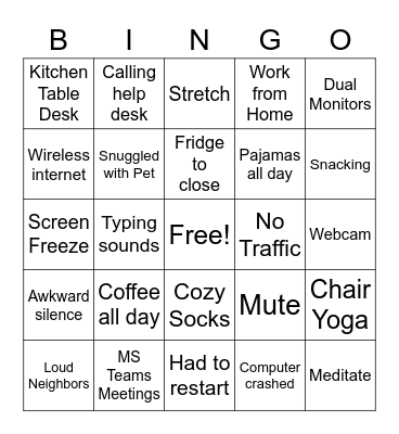 Customer Service Spirit Bingo Card