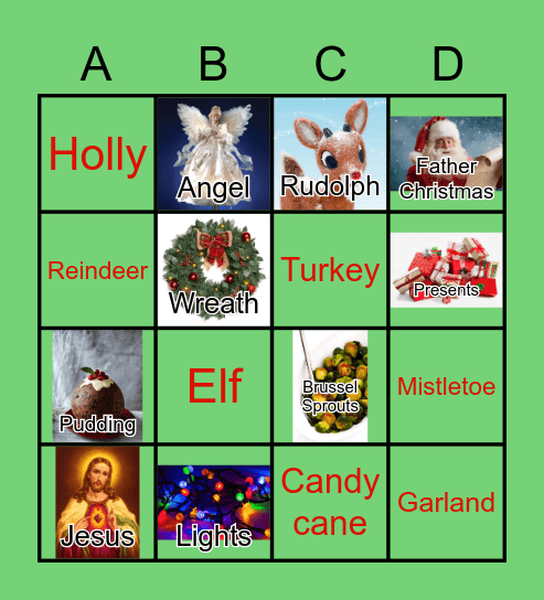 Christmas Bingo Card