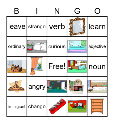 Vocabulary BINGO Card