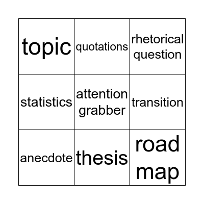 Introductions Bingo Card