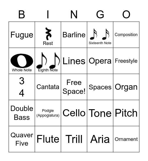 Music Bingo 2023 Bingo Card Music Bingo 2023 Bingo Card