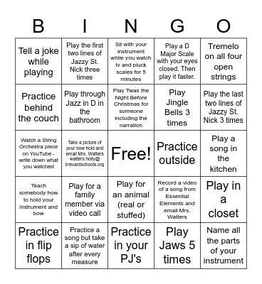 Thanksgiving Practice Card Bingo Card