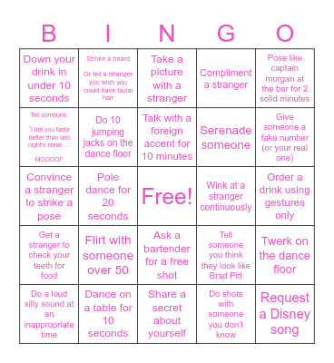 GNO BINGO Card