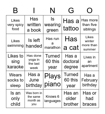 Rita's Birthday Bingo! Bingo Card