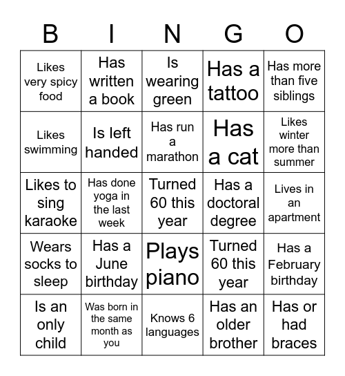 Rita's Birthday Bingo! Bingo Card