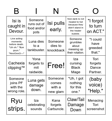 Molly Bingo Card