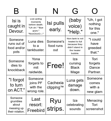 Molly Bingo Card
