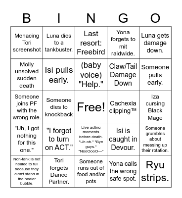 Kana Bingo Card