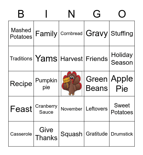 TURKEY! Bingo Card