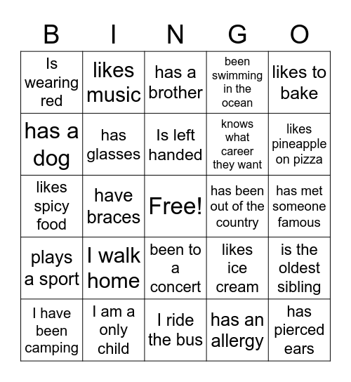 4th grade teaching Bingo Card