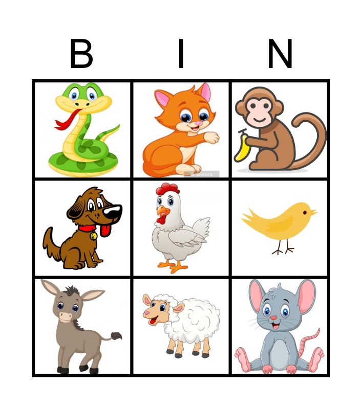 Geluidenbingo Card