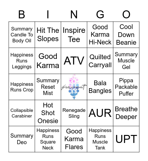 FP MVMT BINGO Card