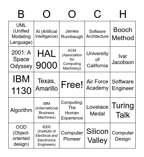 Boochgo Bingo Card