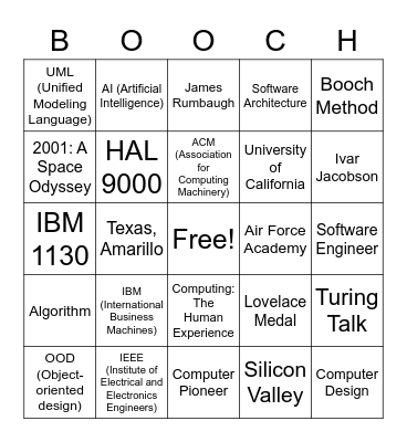 Boochgo Bingo Card