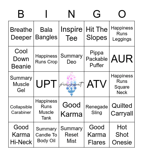 FP MVMT BINGO Card