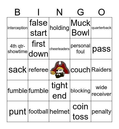 Raiders vs Blue Devils Bingo Card