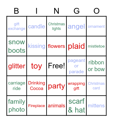 Hallmark Bingo Card